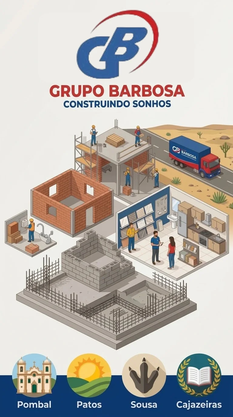 Área externa de uma obra usando acabamentos do Grupo Barbosa Home Center — pisos e revestimentos de alta qualidade