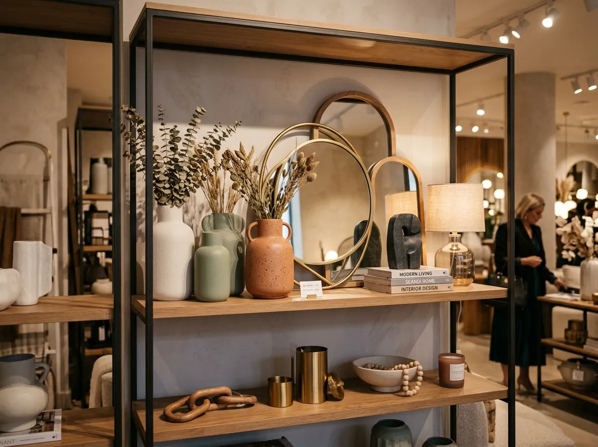 Objetos e itens de decoração modernos