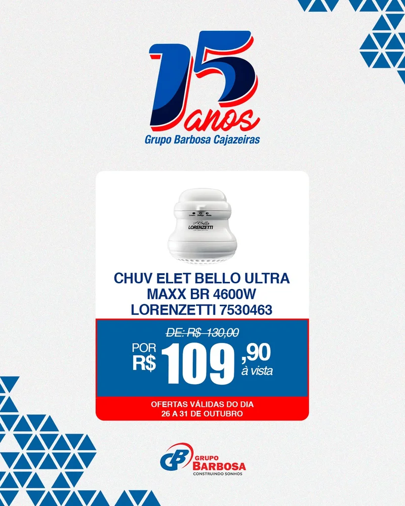 Chuveiro Elétrico Bello Ultra Maxx BR 4600W