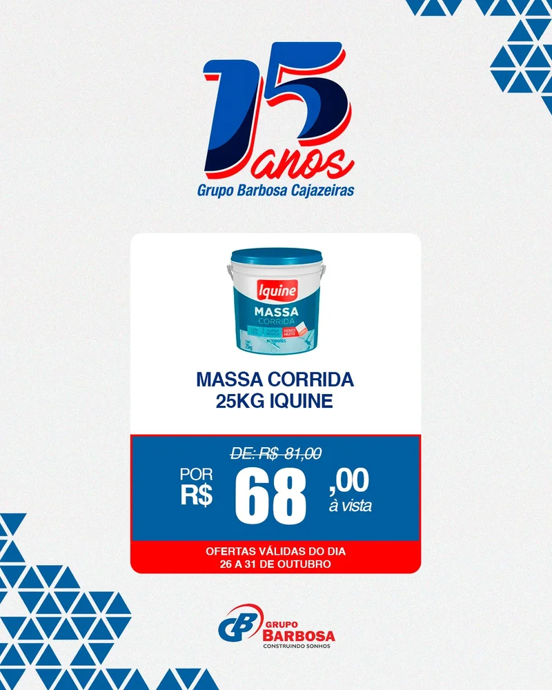 Massa Corrida 25Kg