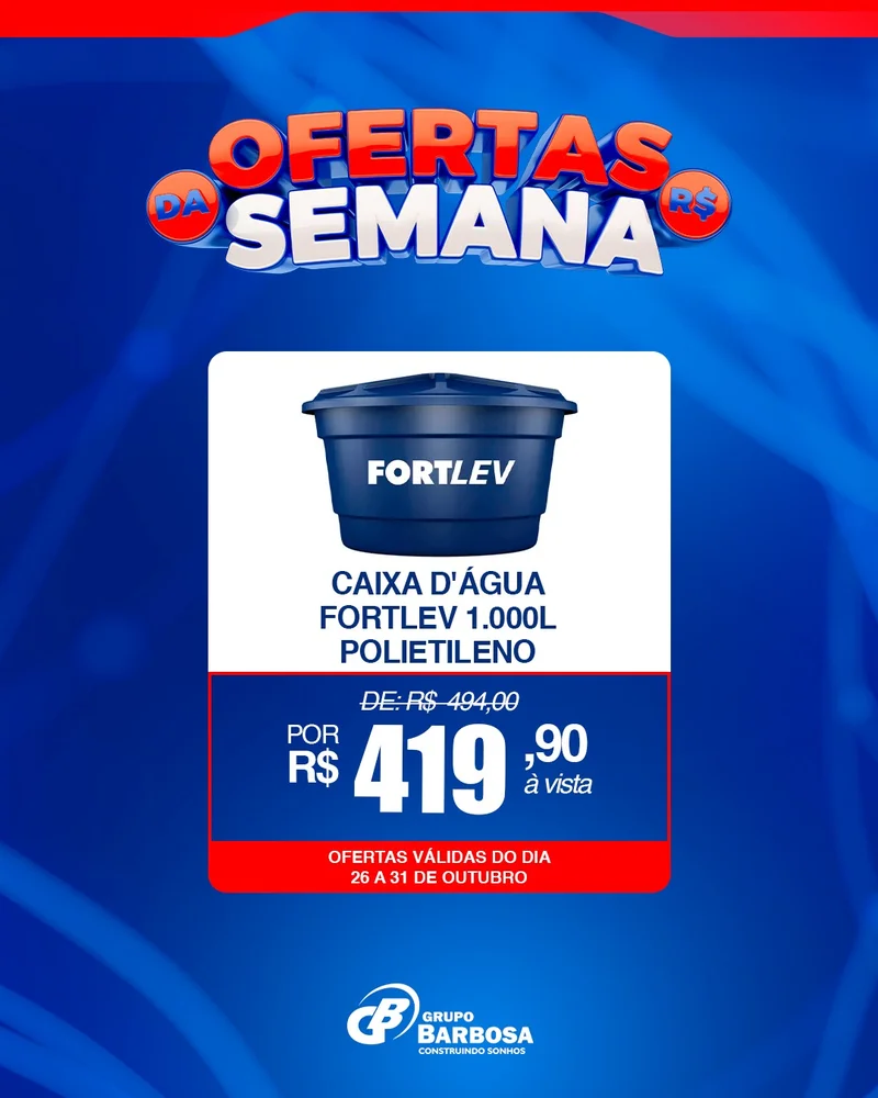 Caixa d'Água 1.000L Polietileno