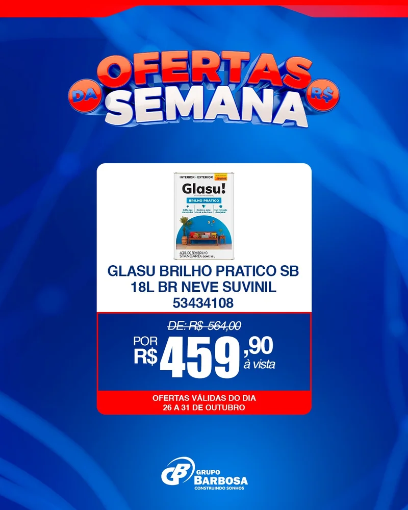 Glasu Brilho Prático SB 18L Branco Neve