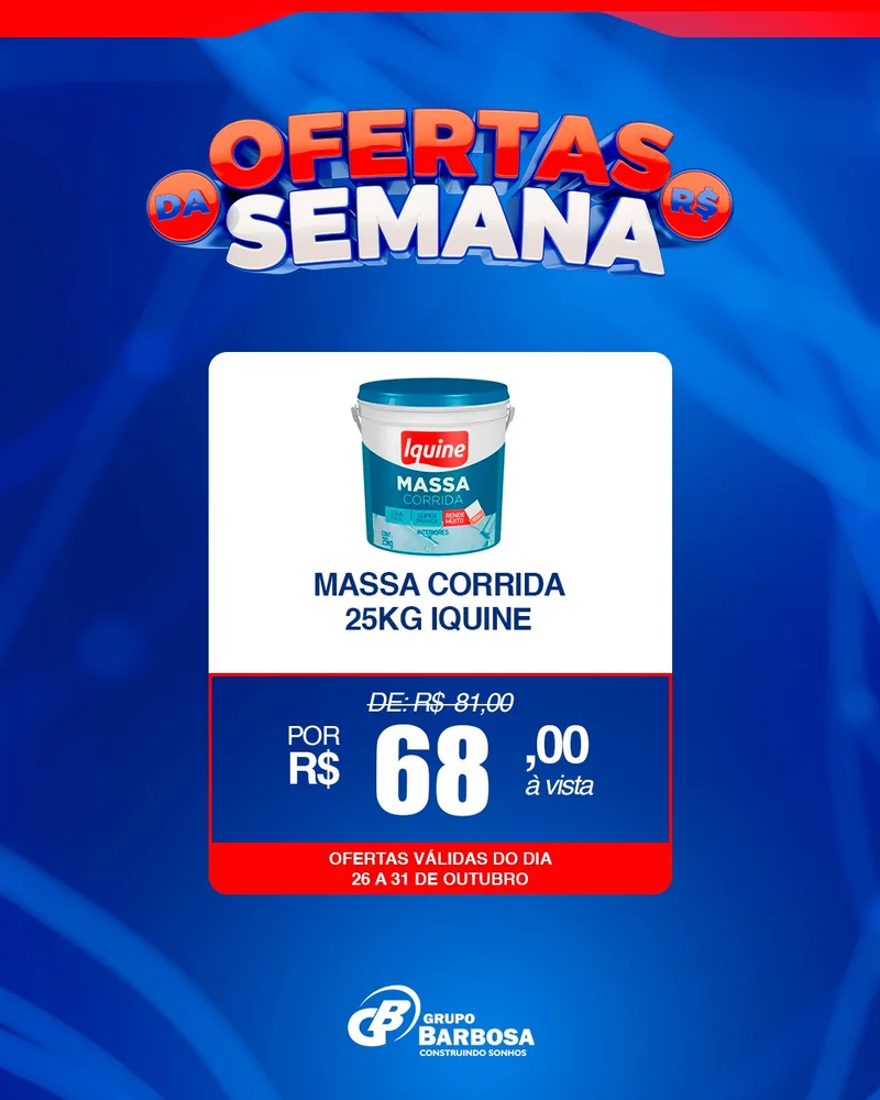 Massa Corrida 25Kg